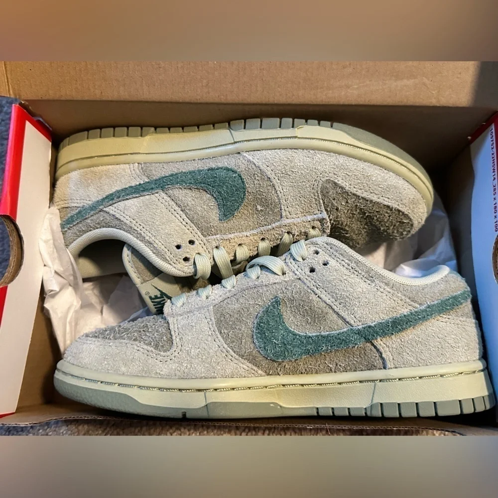 Nike Dunk Low Suede Sneakers